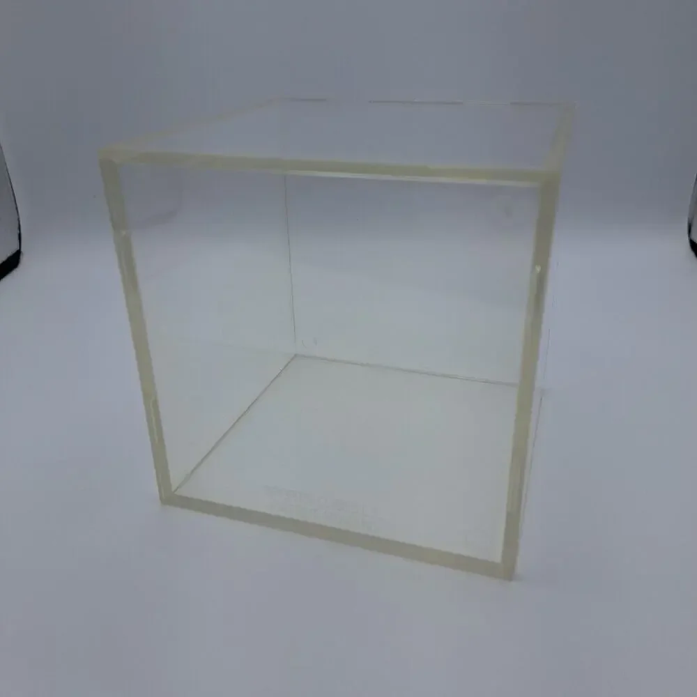 Sports Cubes Baseball Holder Display Case 2-Piece Clear Acrylic Patent Pending - Picture 3 of 9
